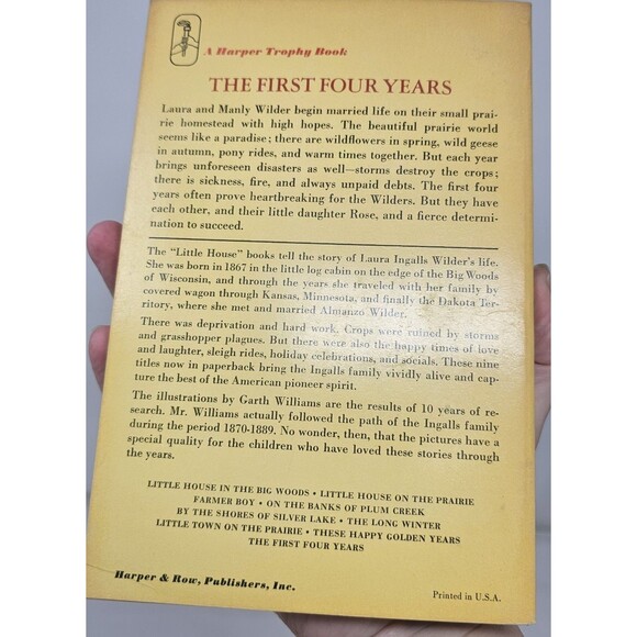Vintage Lot (7) "Little House On The Prairie" Laura Ingalls Wilder Books (1971) - Picture 4 of 16
